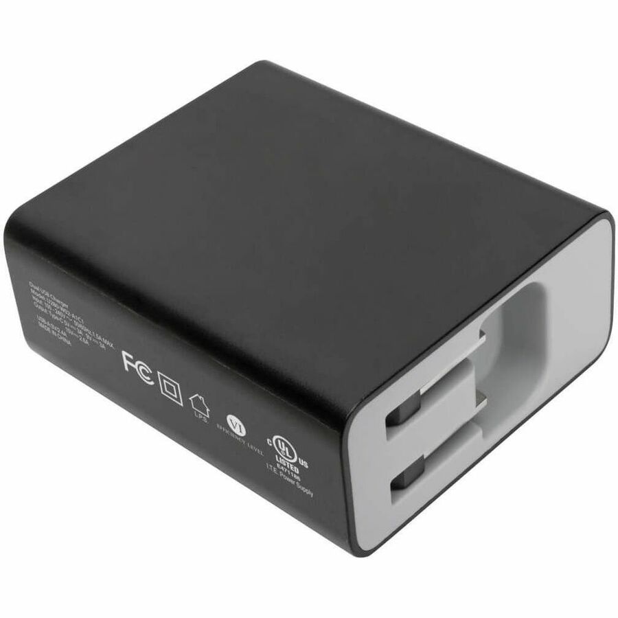 Eaton Tripp Lite Series Dual-Port USB Wall Charger with PD Charging - USB-C (39W) & USB-A (5V 2.4A/12W)
