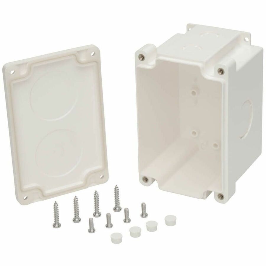 Eaton Tripp Lite Series Waterproof Electrical Junction Box - Surface Mount, Industrial, Single Gang, IP68, TAA, 2 Cutouts