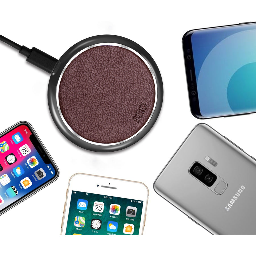 BROWN SMARTPHONE CHARGER PAD