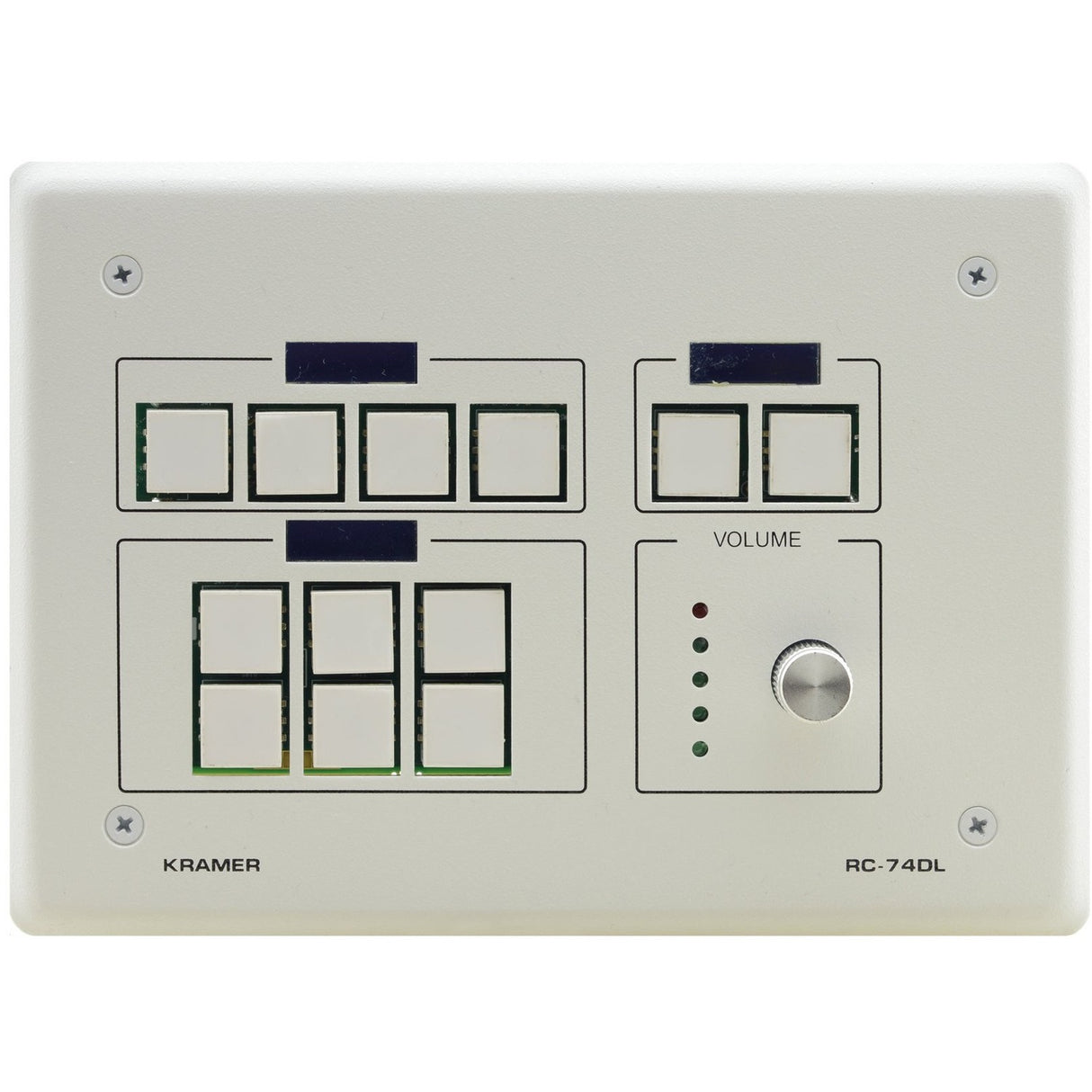 Kramer 12-button Ethernet and KNET Control Keypad with Knob and Displays (US)