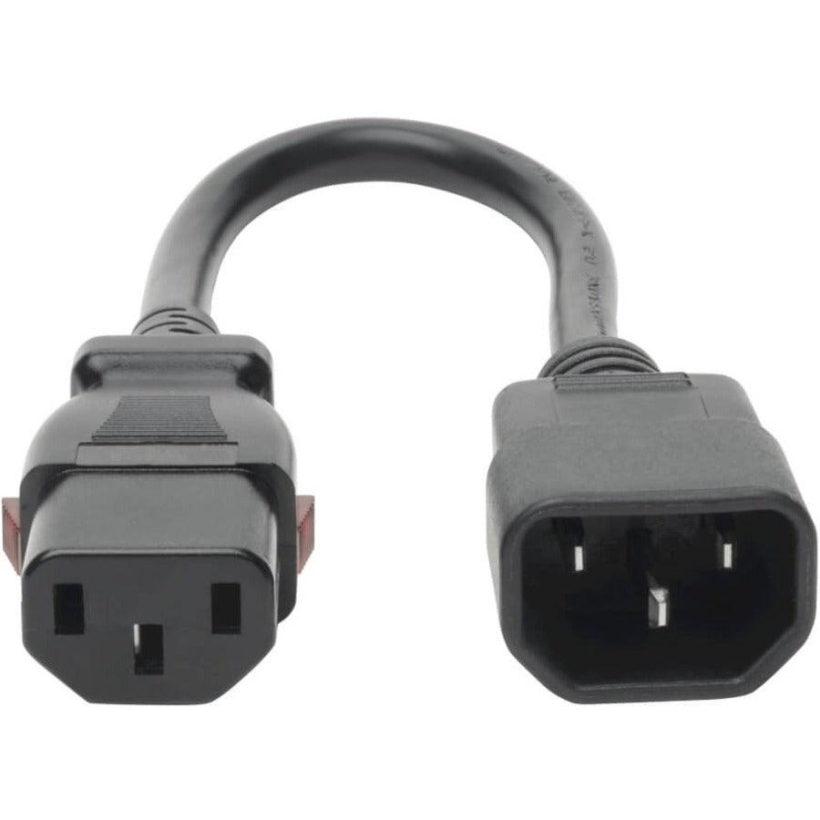 Eaton Tripp Lite Series Power Extension Cord, Locking C13 to C14 PDU Style - 10A, 250V, 18 AWG, 1 ft. (0.31 m)