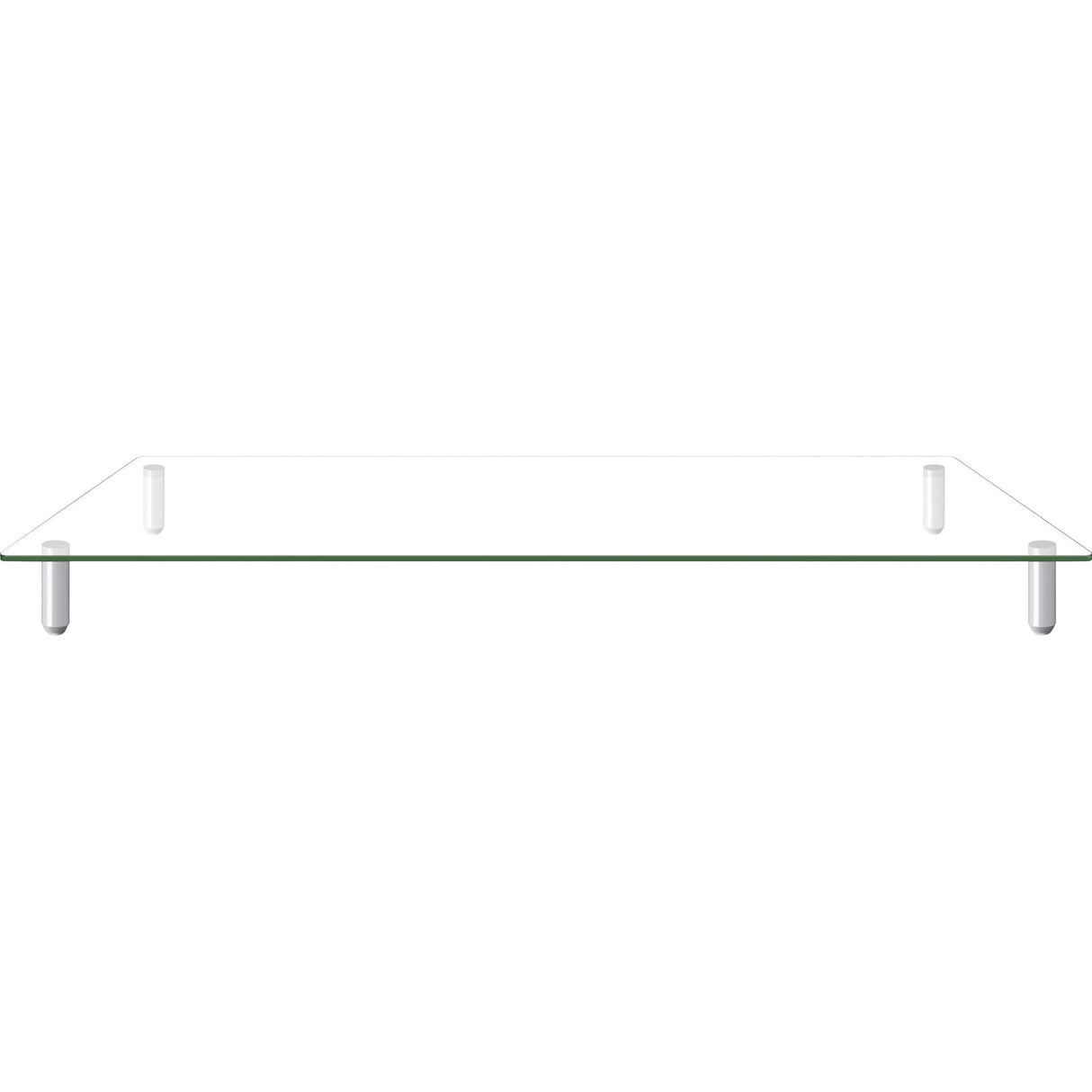 Kantek Extra-Wide Glass Monitor Riser/Desk Shelf