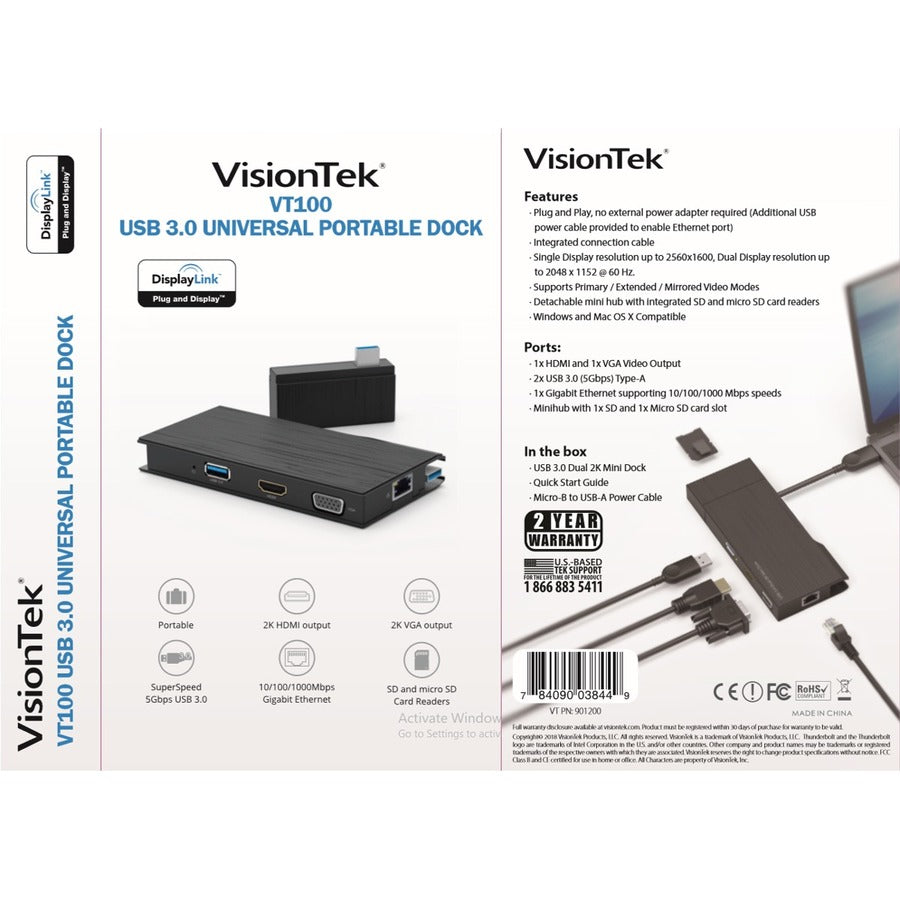 VT100 UNIVERSAL PORTABLE DOCK
