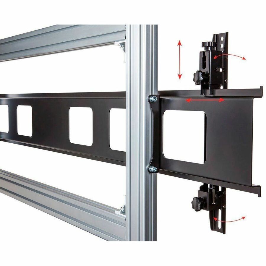 Monoprice Commercial Series 2x2 Video Wall Mount Bracket System Rolling Display Cart