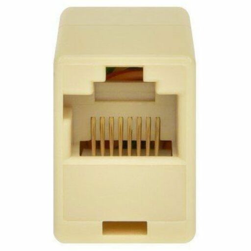 Monoprice 8P8C RJ45 Straight Inline Coupler, Beige