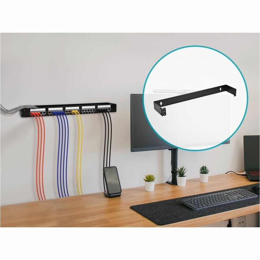 Monoprice Mounting Bracket for Patch Panel, Rack