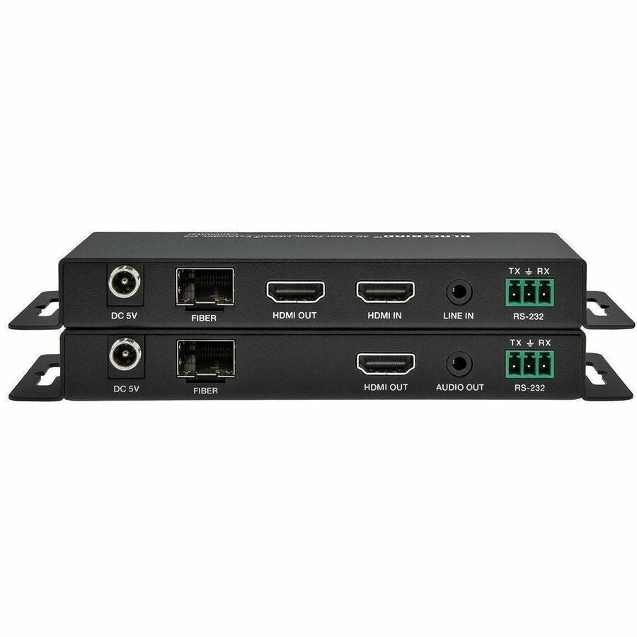 Monoprice Blackbird 4K60 Video Extender with HDMI over Fiber Optic Cable up to 33,000 feet (10,000m), Supports IR and RS-232
