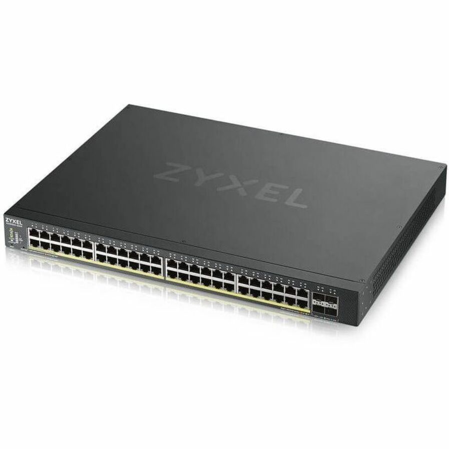 ZYXEL XGS1930-52HP 48-Port Gigabit Smart Nebula Cloud Managed PoE Switch | 48 PoE+ Ports at 375W with 4 SFP+ 10G Uplinks
