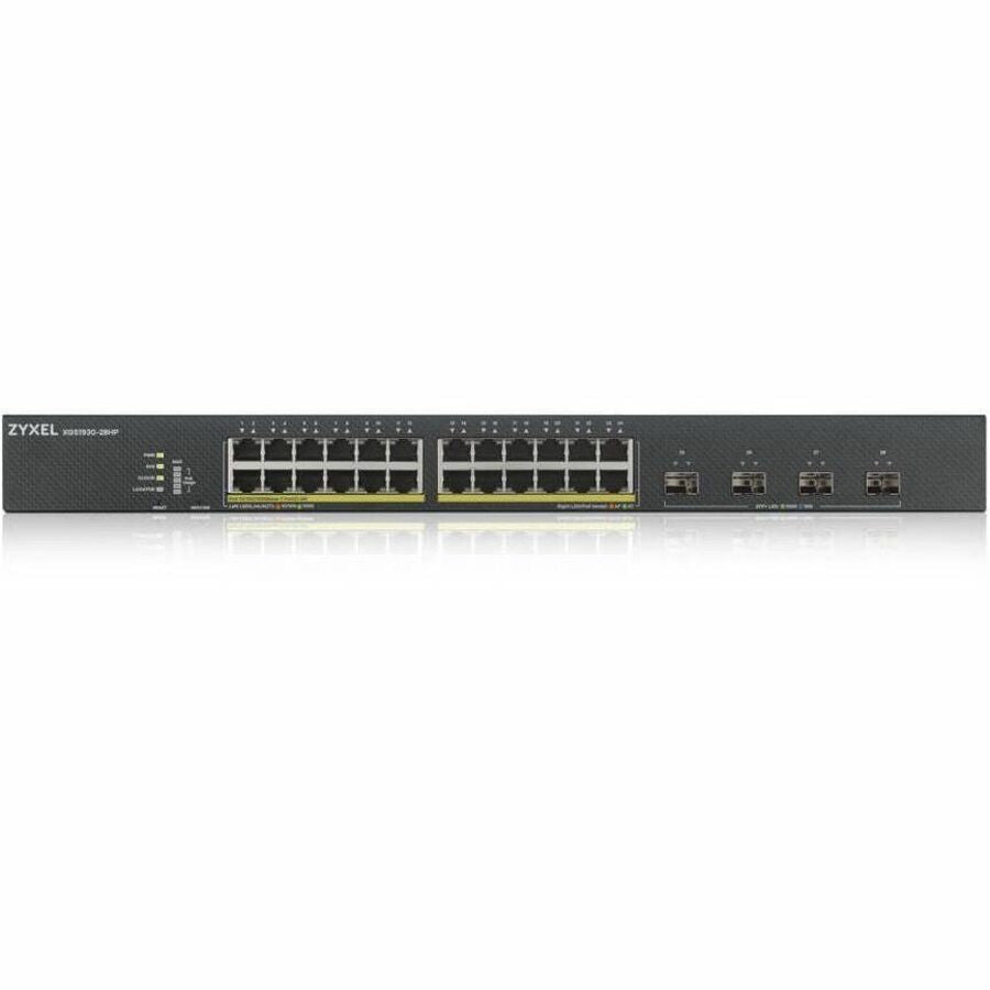 ZYXEL XGS1930-28HP 24-Port Gigabit Smart Nebula Cloud Managed PoE Switch | 24 PoE+ Ports at 375W with 4 SFP+ 10G Uplinks