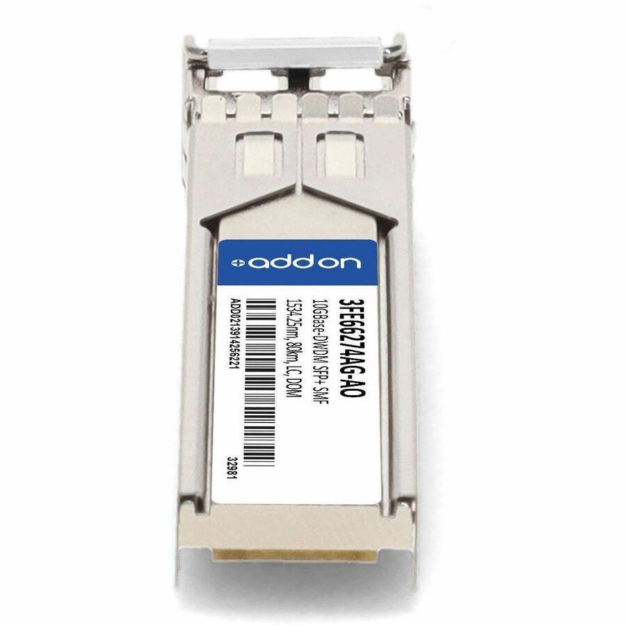 AddOn Alcatel-Lucent Nokia 3FE66274AG Compatible TAA Compliant 10GBase-DWDM 100GHz SFP+ Transceiver (SMF, 1534.25nm, 80km, LC, DOM)