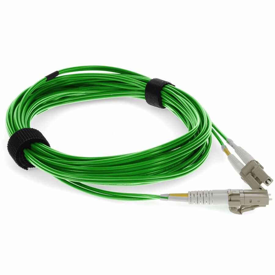 AddOn 5m LC (Male) to LC (Male) Green OM3 Duplex Fiber OFNR (Riser-Rated) Patch Cable