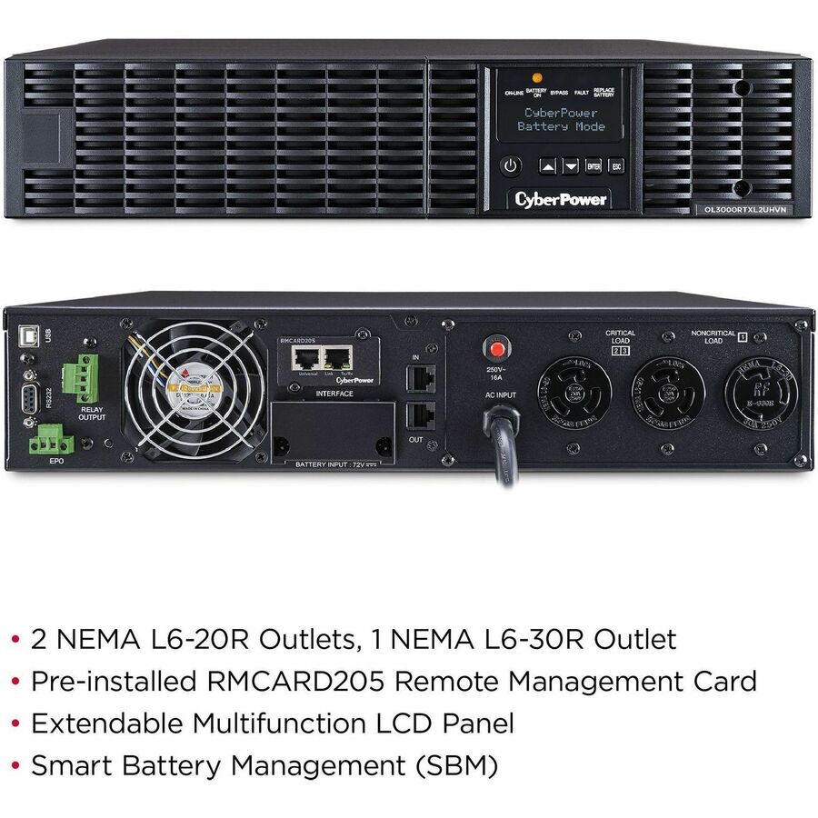 CyberPower OL3000RTXL2UHVN Smart App Online UPS Systems