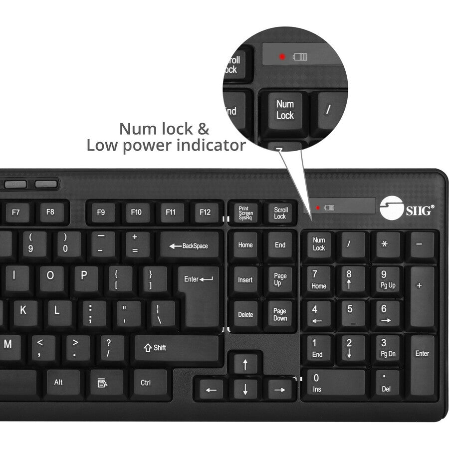 SIIG Wireless Extra-Duo Keyboard & Mouse