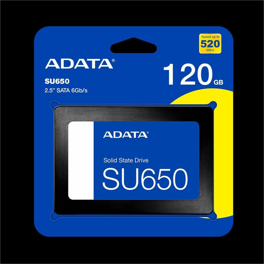 Adata Ultimate SU650 ASU650SS-120GT-R 120 GB Solid State Drive - 2.5" Internal - SATA (SATA/600) - Black