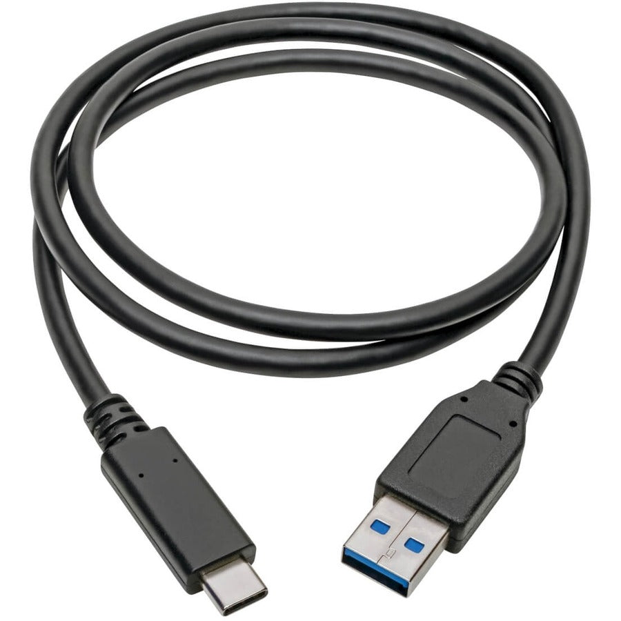 Eaton Tripp Lite Series USB-C to USB-A Cable (M/M), USB 3.2 Gen 2 (10 Gbps), USB-IF Certified, Thunderbolt 3 Compatible, 3 ft. (0.91 m)