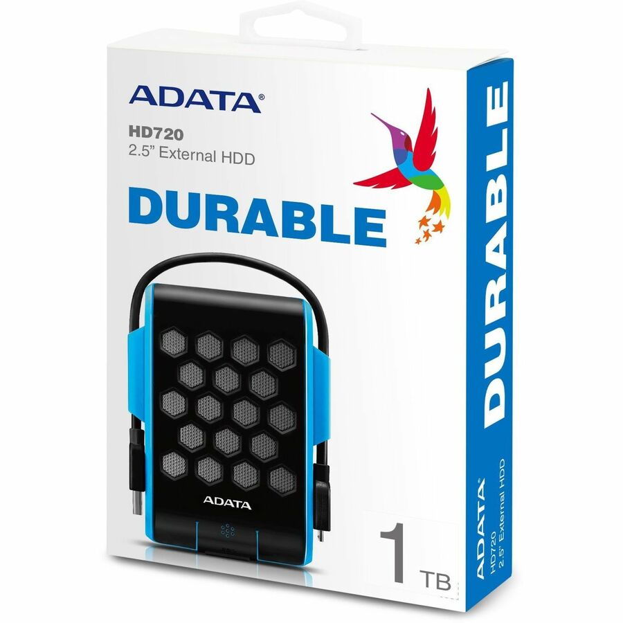 Adata HD720 AHD720-1TU31-CBL 1 TB Portable Hard Drive - External - Blue