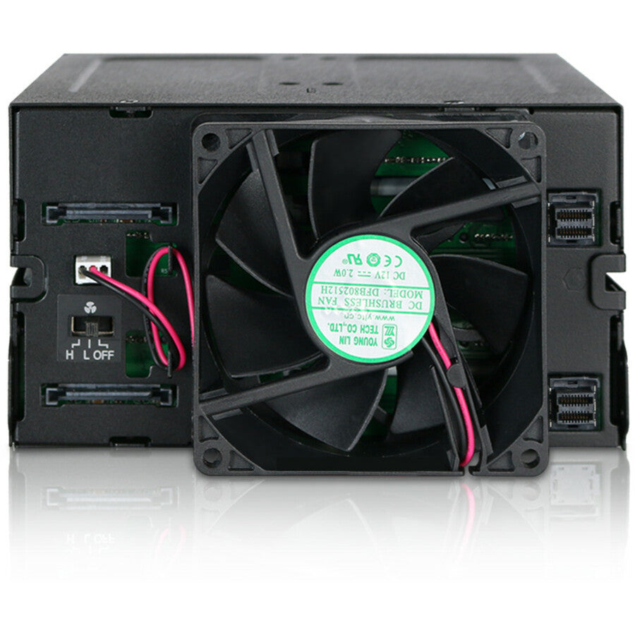 Icy Dock ToughArmor MB508SP-B Drive Enclosure for 5.25" - Mini-SAS HD Host Interface Internal - Black