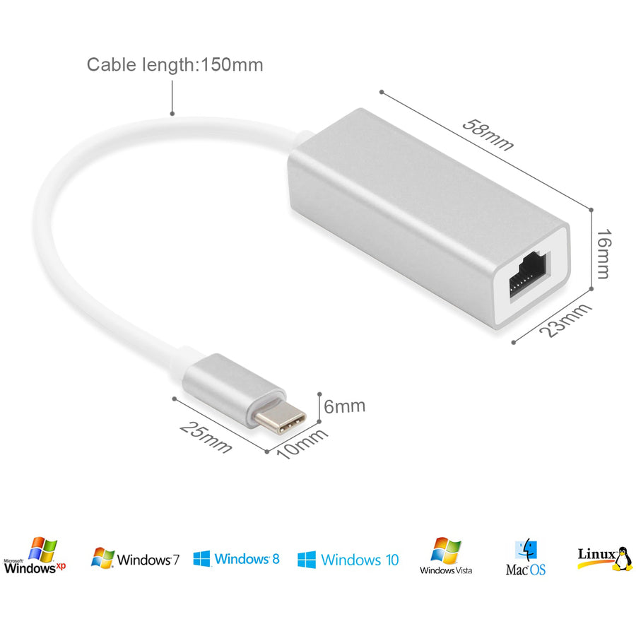 4XEM USB-C to Ethernet Adapter
