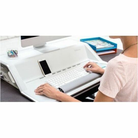 Fellowes Lotus Sit-Stand Workstation, White