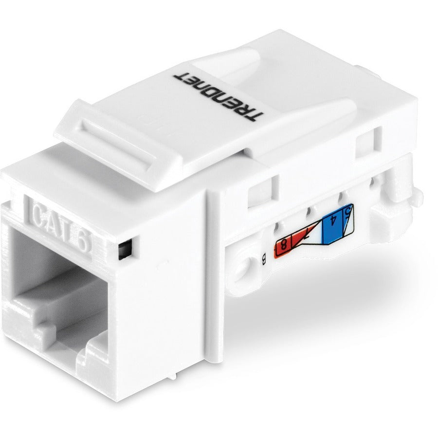 TRENDnet Cat6 Keystone Jack 50-Pack Bundle, TC-K50C6, Compatible with Cat5/Cat5e/Cat6 Cabling Cat6 RJ45 Keystone Jacks, Use with the TC-KP24 or TC-KP48 Blank Keystone Patch Panels (Sold Separately)