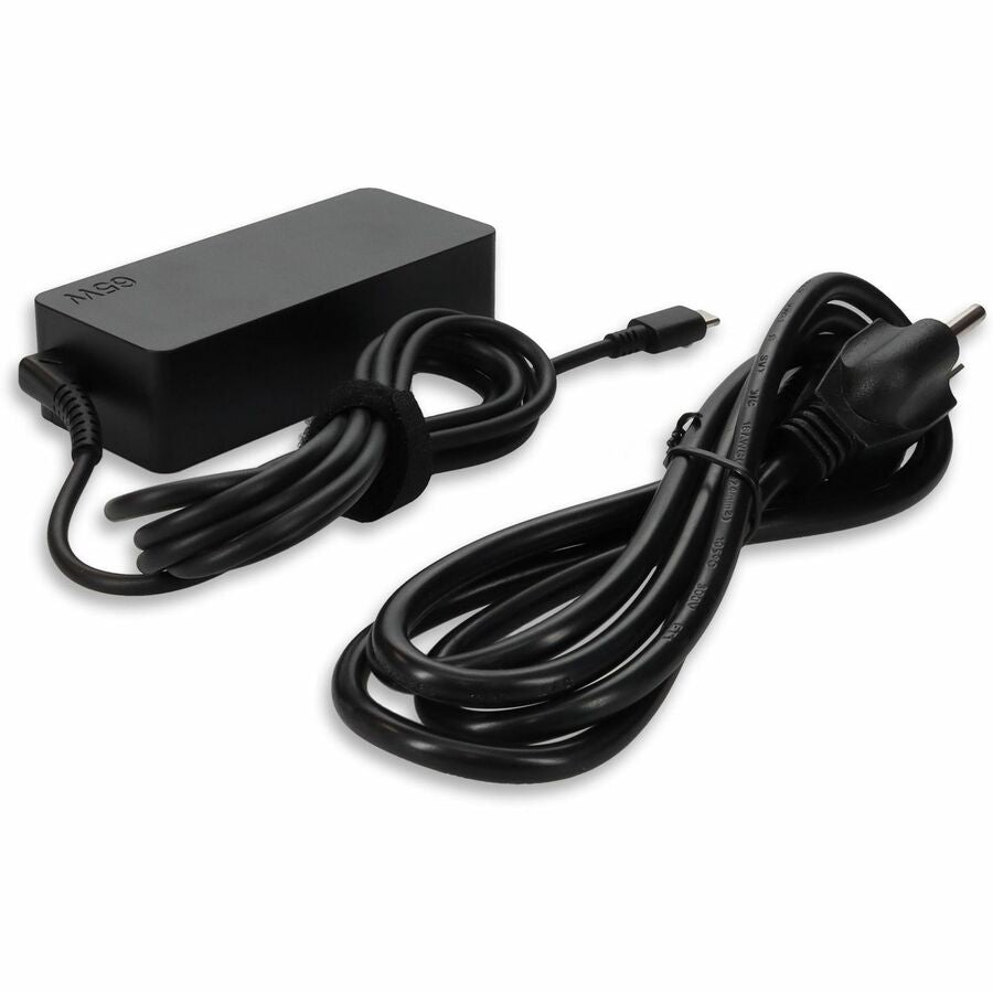 Addon Lenovo 4X20M26268 Compatible 65W 20V at 3.25A Black USB-C Laptop Power Adapter and Cable