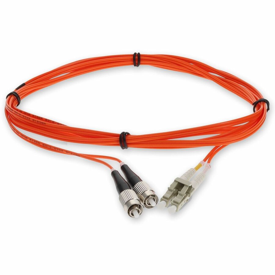 AddOn 5m FC (Male) to LC (Male) Orange OM1 Duplex Fiber OFNR (Riser-Rated) Patch Cable