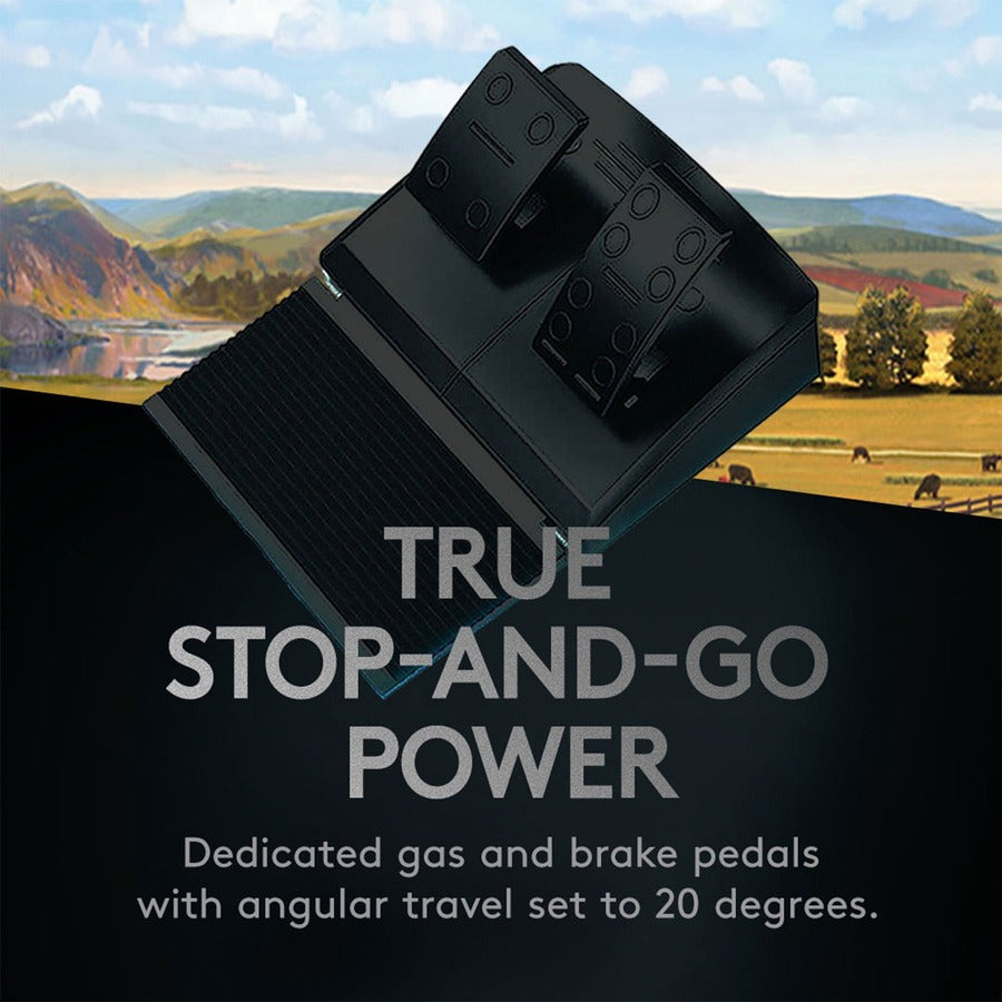 Logitech G Heavy Equipment Bundle Simulation Wheel, Pedals and Side Panel Control Deck