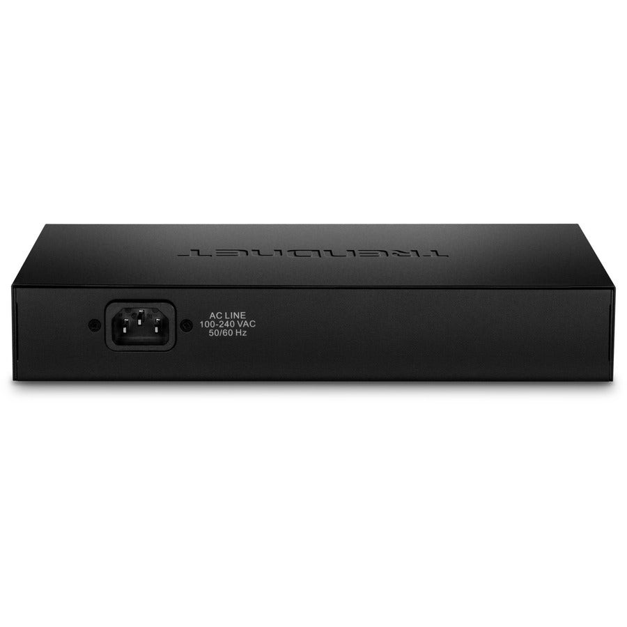 TRENDnet 8-Port Gigabit Full Power Poe+ Switch; 8 x Gigabit PoE+ Ports; 240W Power Budget; 16Gbps Switching Capacity; Rack Mountable; Ethernet Network Switch; Metal; Lifetime Protection; TPE-TG80F