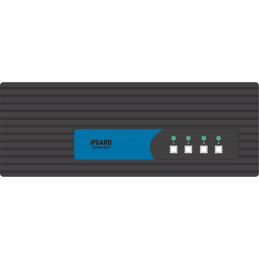 iPGARD Secure 4-Port, Quad-Head HDMI KVM Switch with Dedicated CAC Port & 4K Support