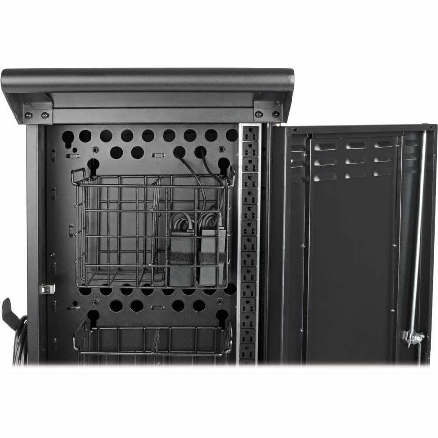 Eaton Tripp Lite Series 21-Device AC Charging Cart for Laptops and Chromebooks - 120V, NEMA 5-15P, 10 ft. (3.05 m) Cord, Black