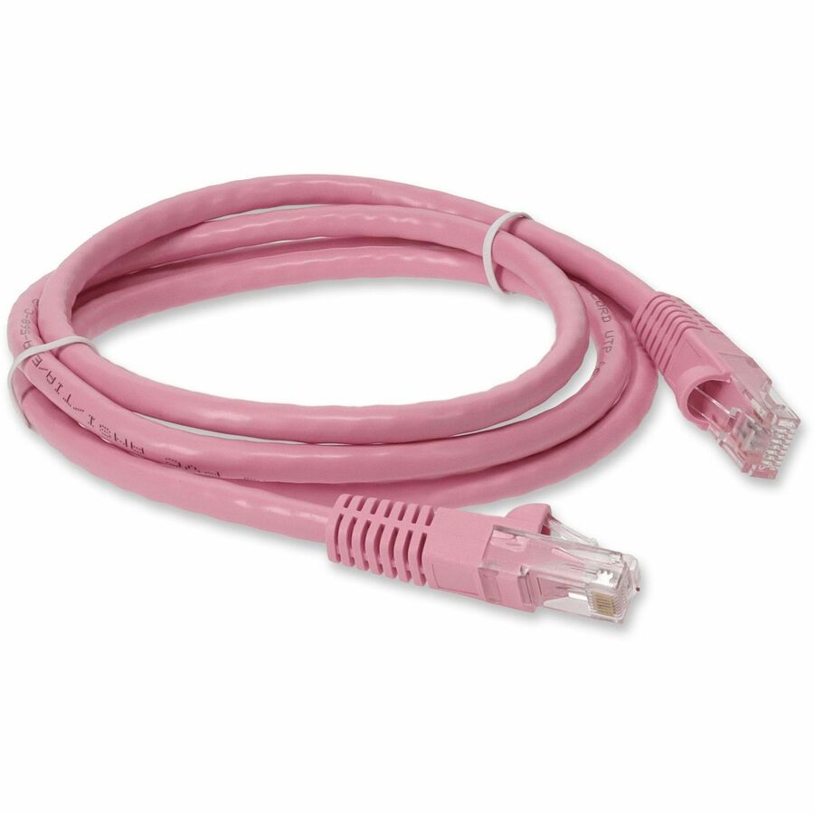 AddOn 3ft RJ-45 (Male) to RJ-45 (Male) Straight Pink Cat6 UTP PVC Copper Patch Cable