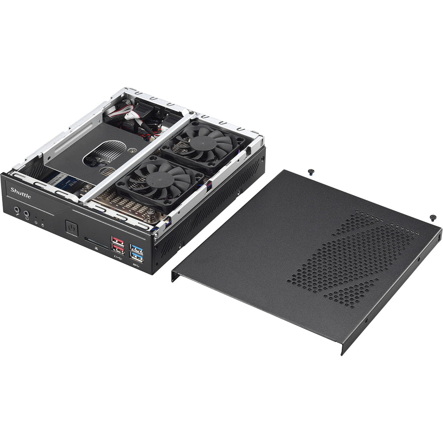 Shuttle XPC slim DH370 Barebone System - Slim PC - Socket H4 LGA-1151 - 1 x Processor Support