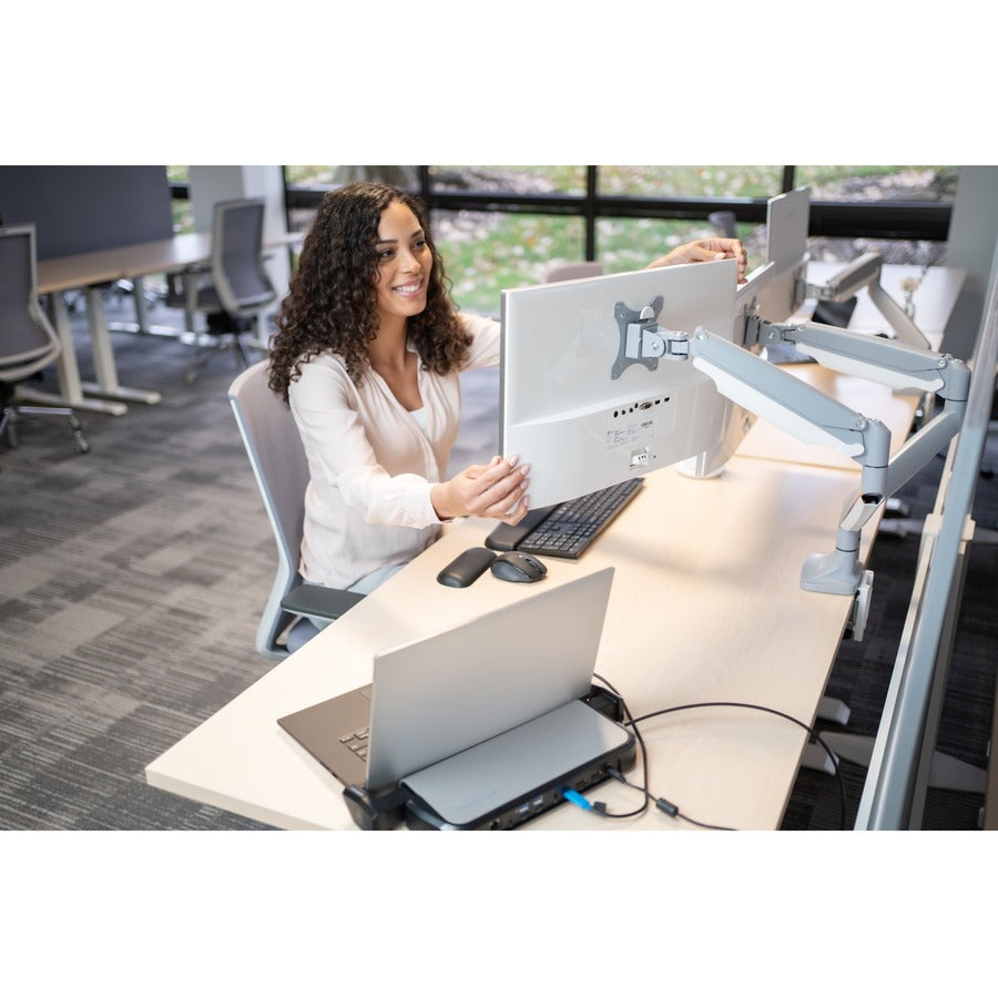 Kensington SmartFit Mounting Arm for Monitor - Silver Gray