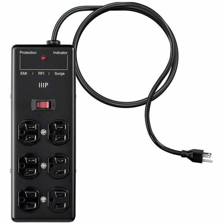 Monoprice 35100 6-Outlets Surge Suppressor/Protector