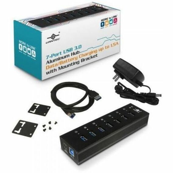 Vantec 7-Port USB 3.0 Aluminum Hub