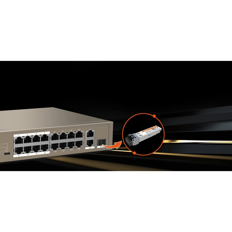 16FE+2GE/1SFP SWITCH 16PORT POE