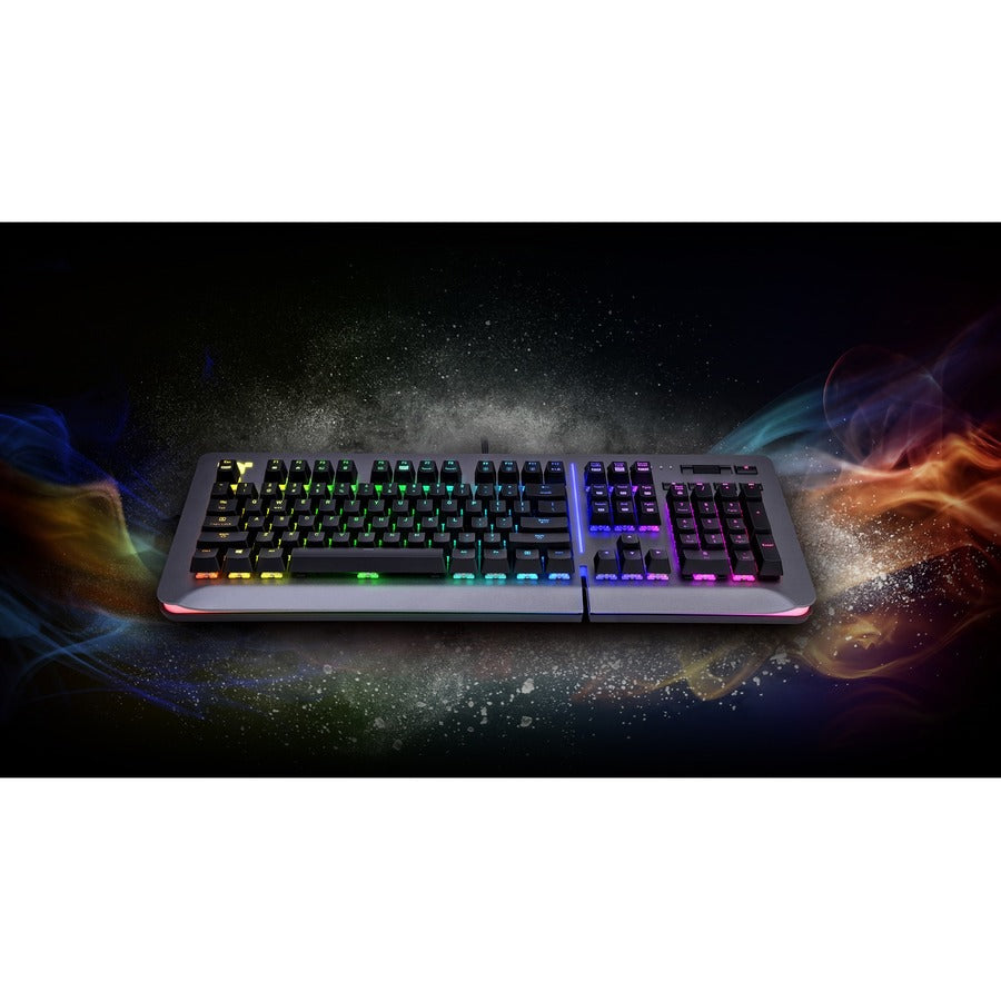 Tt eSPORTS Level 20 RGB Titanium Gaming Keyboard (Blue Switch)