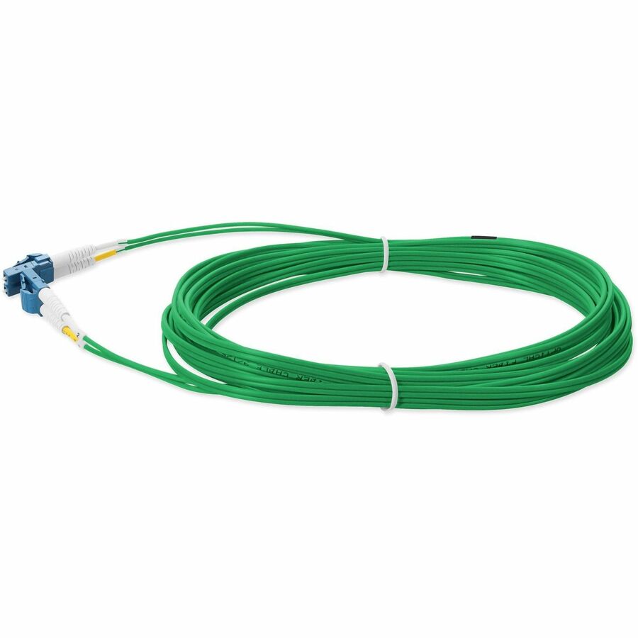 AddOn 5m LC (Male) to LC (Male) Green OS2 Duplex Fiber OFNR (Riser-Rated) Patch Cable