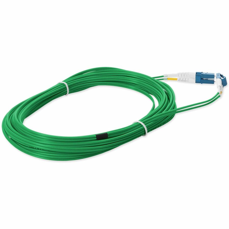 AddOn 5m LC (Male) to LC (Male) Green OS2 Duplex Fiber OFNR (Riser-Rated) Patch Cable