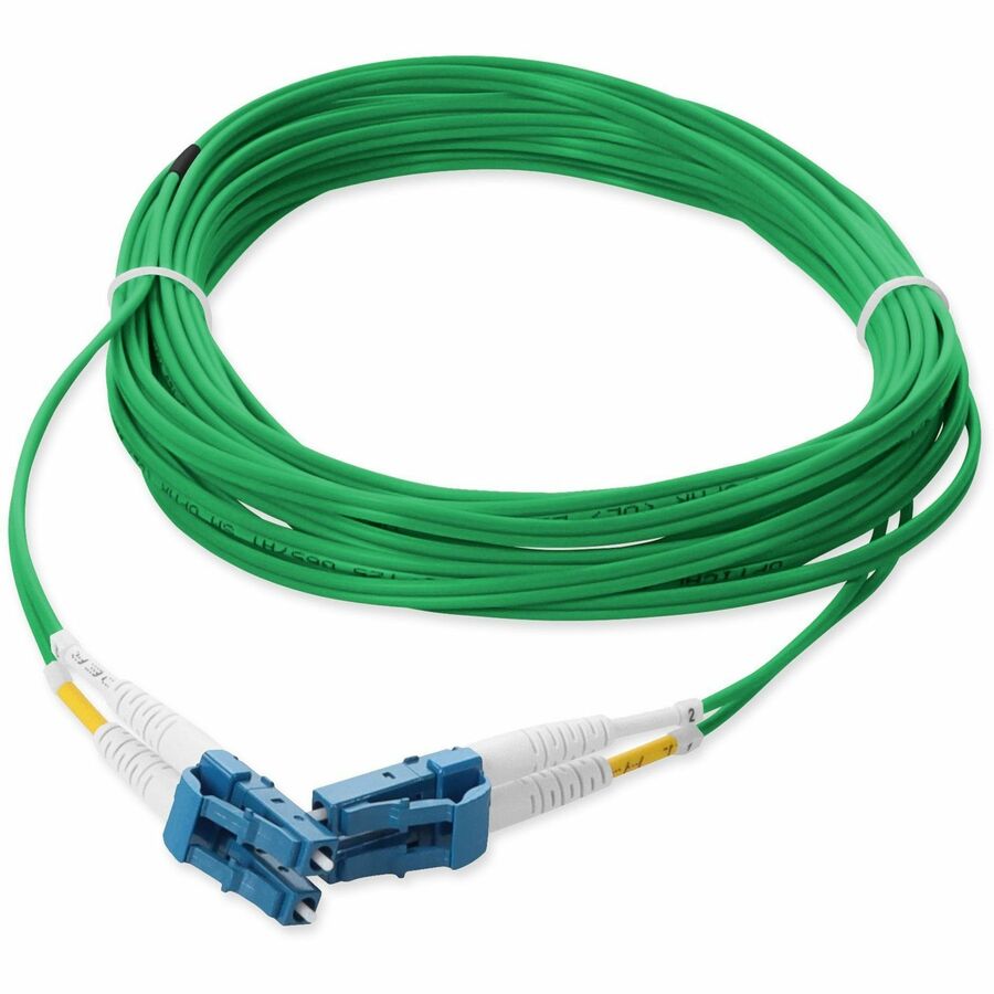 AddOn 5m LC (Male) to LC (Male) Green OS2 Duplex Fiber OFNR (Riser-Rated) Patch Cable