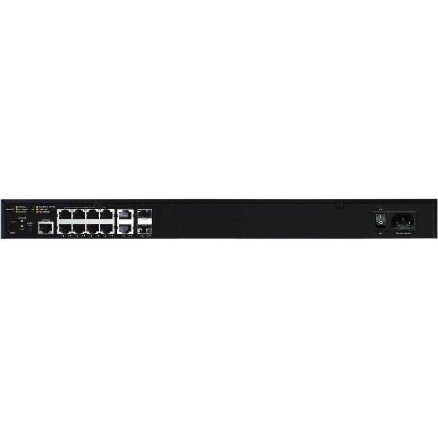 Luxul AV Series 12-Port/8 PoE+ Gigabit Managed Switch with US Power Cord