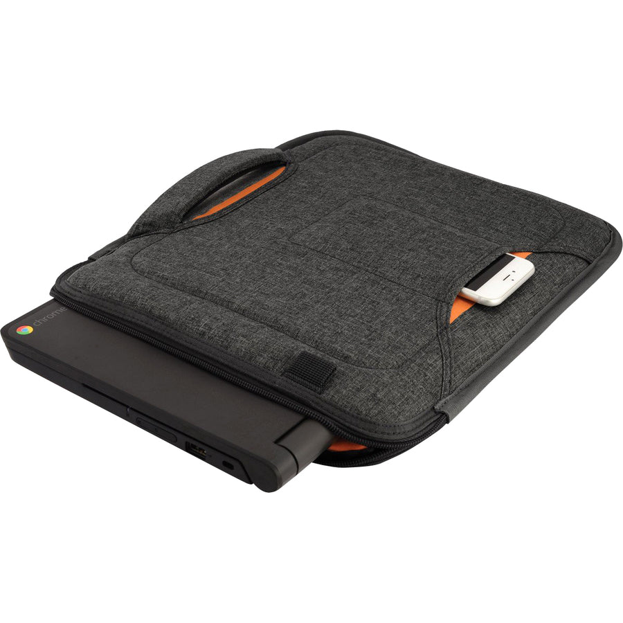 Higher Ground Flak Jacket Carrying Case (Sleeve) for 11" Apple Notebook, Chromebook, MacBook - Gray