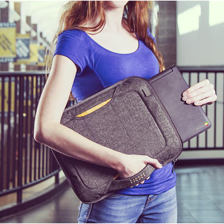 Higher Ground Flak Jacket Carrying Case (Sleeve) for 11" Apple Notebook, Chromebook, MacBook - Gray