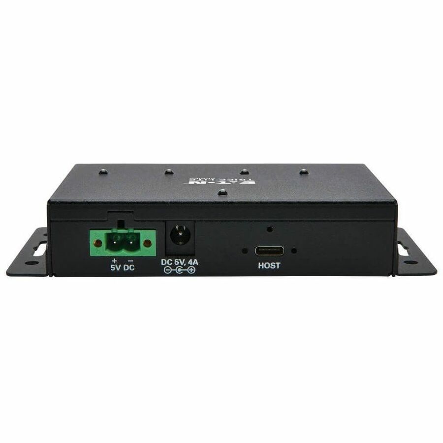 Eaton Tripp Lite Series Industrial 4-Port USB-C Hub - USB 3.x Gen 2 (10Gbps), 2x USB-A & 2x USB-C Ports, 15 kV ESD Immunity, TAA