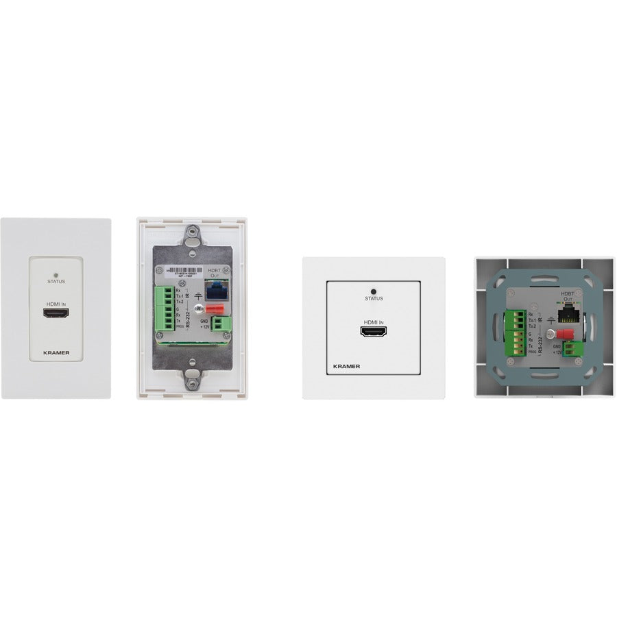 Kramer US-D-size Wall-Plate Transmitter with White & Black Decora Design Frame Sets