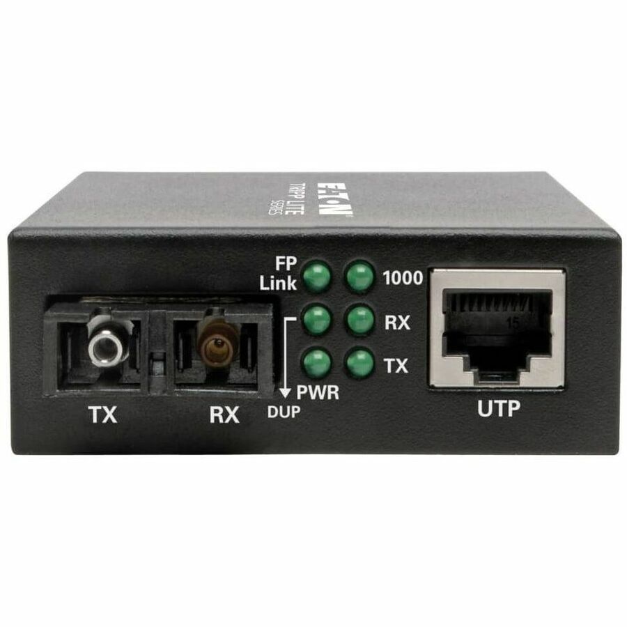 Eaton Tripp Lite Series Gigabit Singlemode Fiber to Ethernet Media Converter, SC, 1310 nm, 20 km (12.4 mi.)