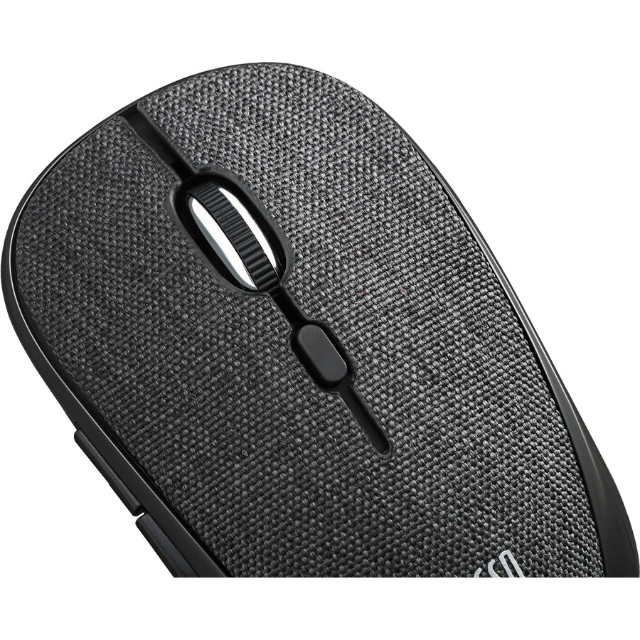 Adesso iMouse S80B - Wireless Fabric Optical Mini Mouse (Black)