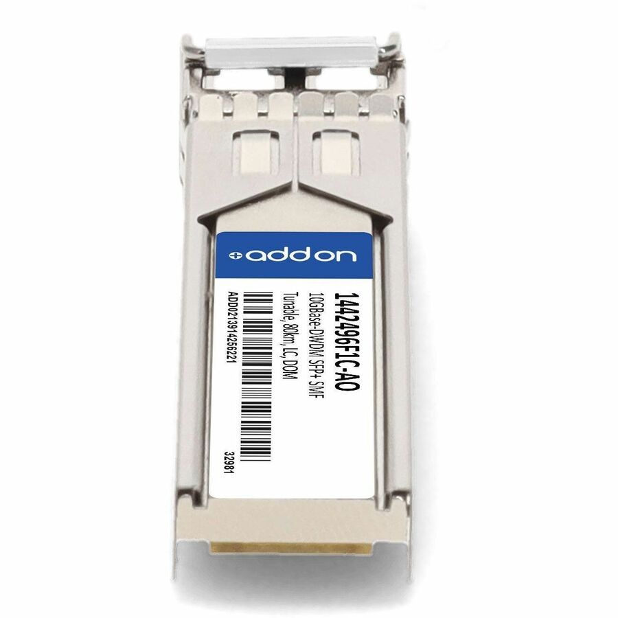 AddOn ADTRAN 1442496F1C Compatible TAA Compliant 10GBase-DWDM SFP+ Transceiver (SMF, 1530nm to 1565nm, 80km, LC, DOM)