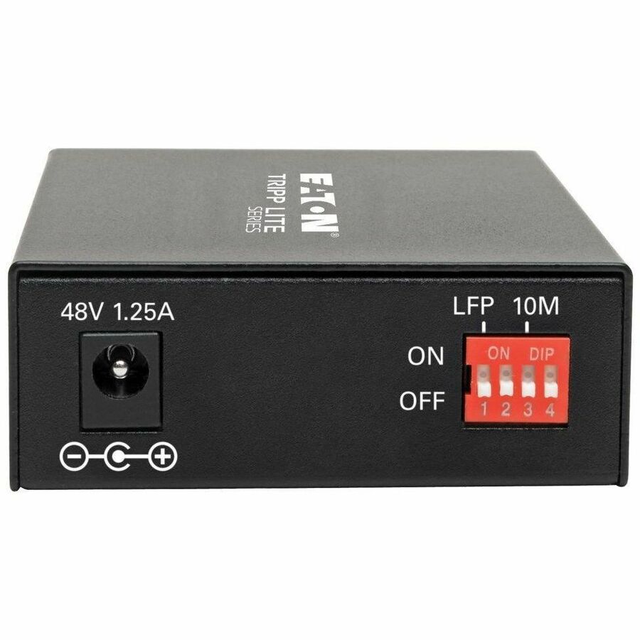 Eaton Tripp Lite Series Gigabit Multimode Fiber to Ethernet Media Converter, POE+ - 10/100/1000 LC, 850 nm, 550M (1804.46 ft.)