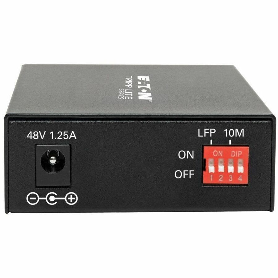 Eaton Tripp Lite Series Gigabit Multimode Fiber to Ethernet Media Converter, POE+ - 10/100/1000 SC, 850 nm, 550M (1804.46 ft.)